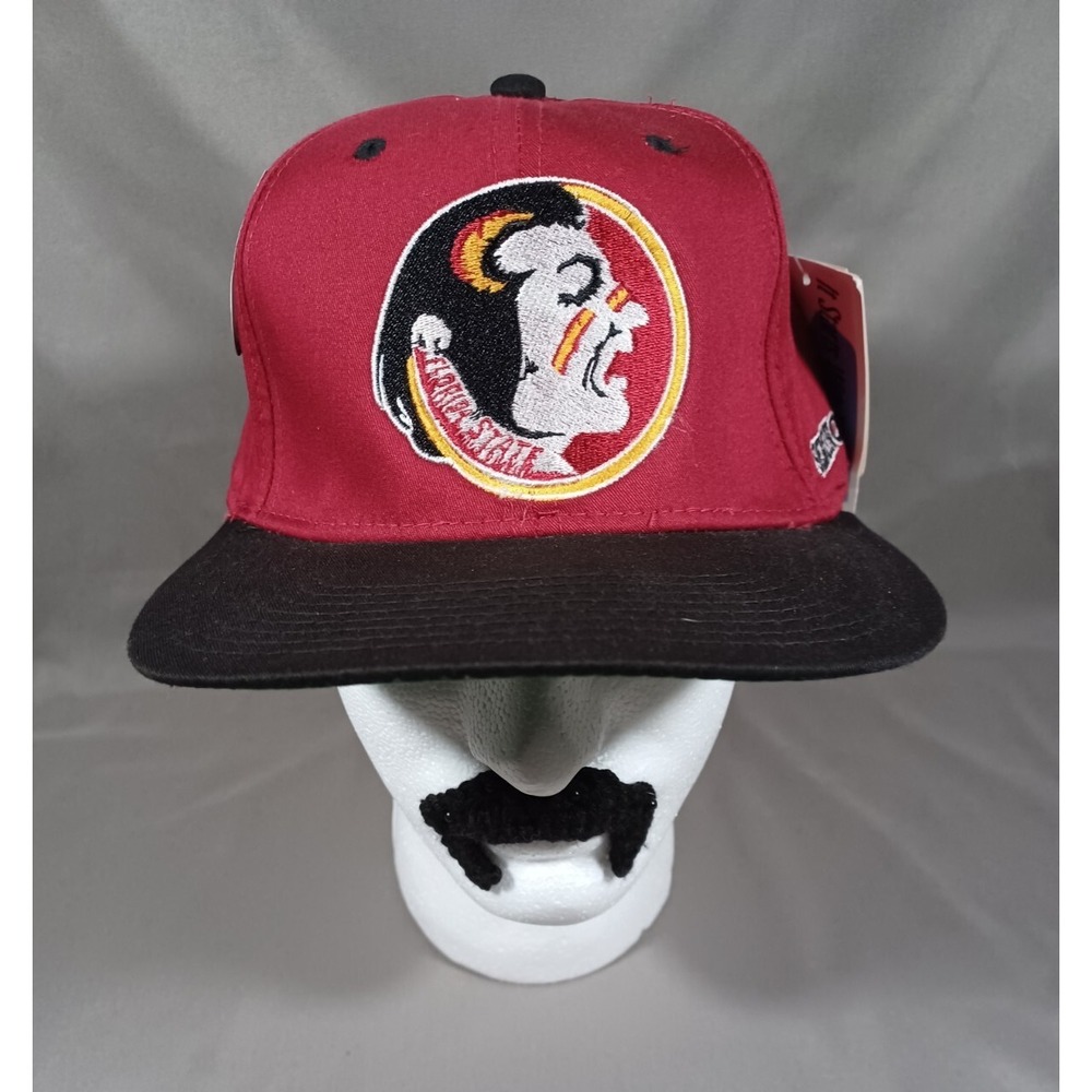 Florida State Seminoles Hat Starter Fitted 7 3/8 Red Black Vintage Y2K New